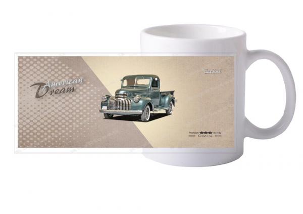 Keramiktasse mit Motiv von Pickup KTaPu2020-22